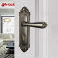 Mrlock Zink Alloy front storm door handle with lock