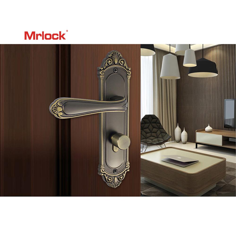 Mrlock Zink Alloy front storm door handle with lock 3