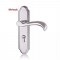 Mrlock popular design backplate stainless steel door lever handle 2