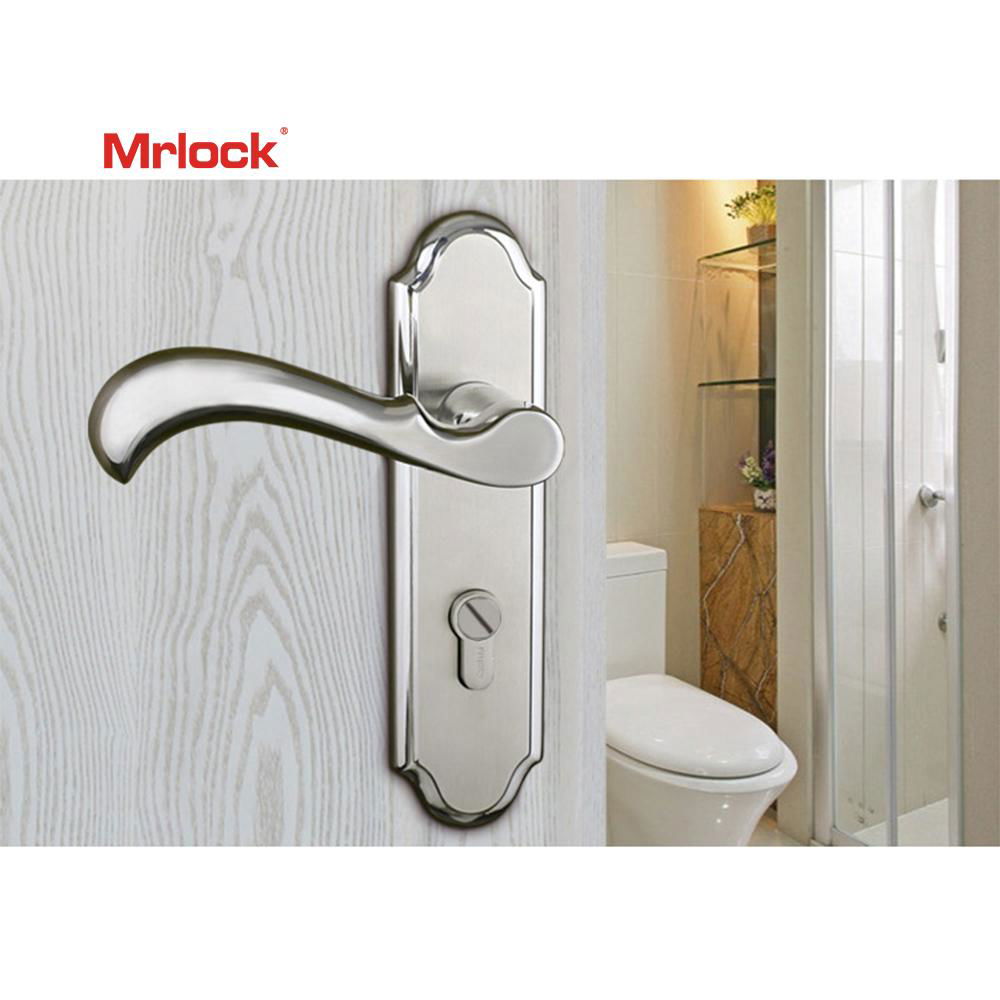 Mrlock popular design backplate stainless steel door lever handle 4