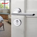 Mrlock solid door lever handle with lock