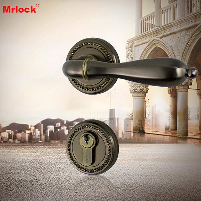 Mrlock interior indoor lock door lever handle lock 2