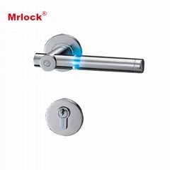 Visional shine door handle manual operation mortise lock