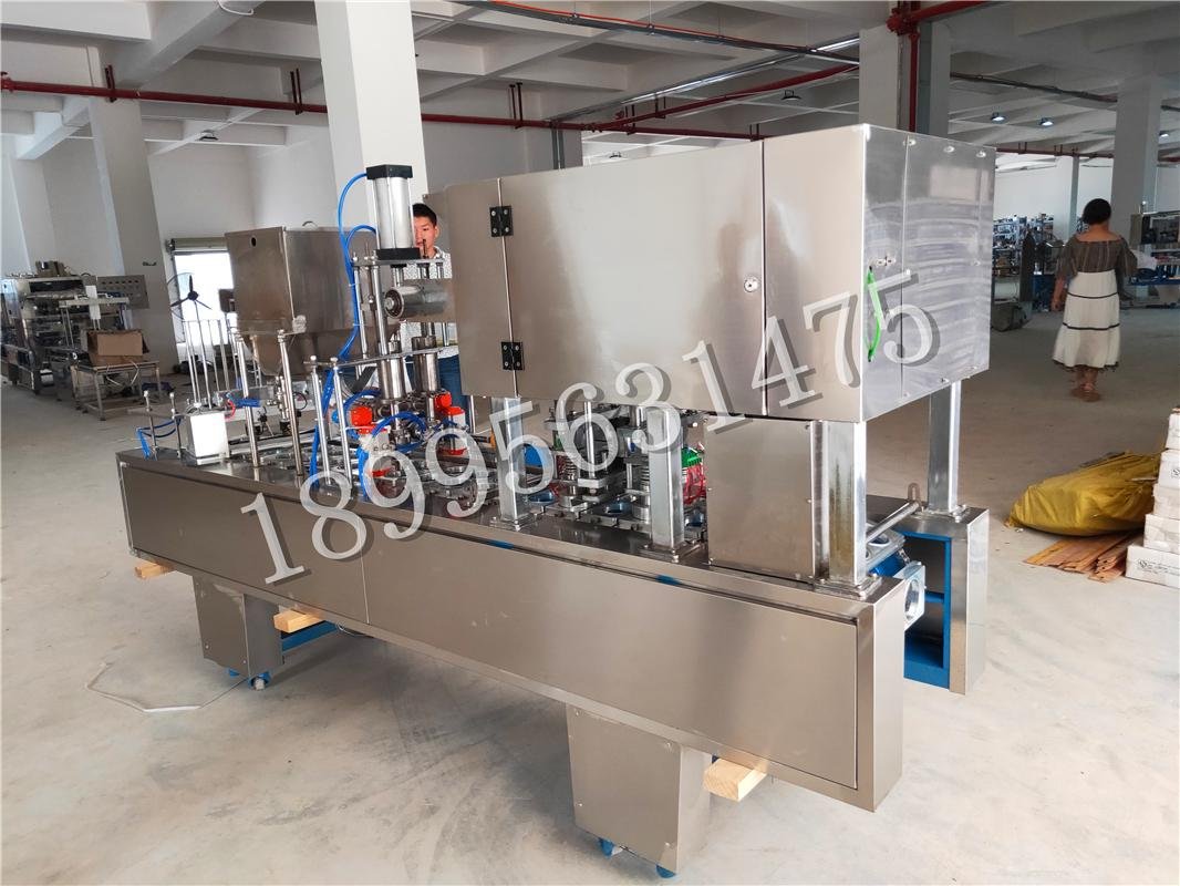 Automatic plastic Cup Soybean Milk filling and sealing Machine 5