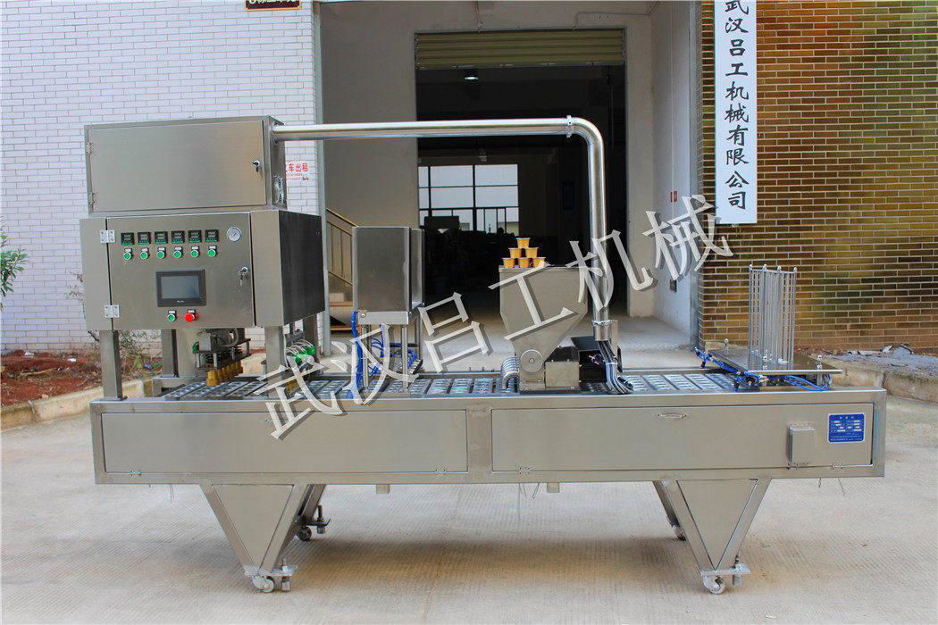 Automatic filling and sealing machine for cupped coffee powder 4