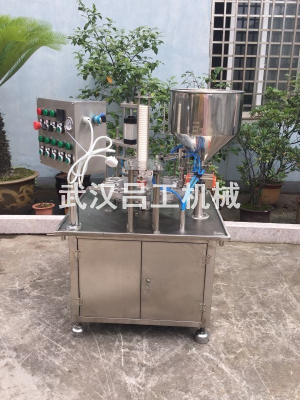 圆盘旋转式杯装碗装食品灌装封口机 2