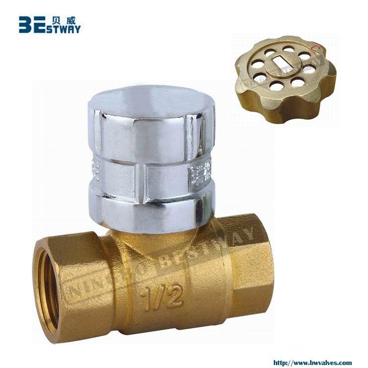 Welcome OEM ODM good market brass lockable valve for water meter