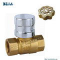 Welcome OEM ODM good market brass lockable valve for water meter 1