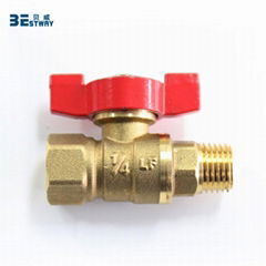 lead free food grade mini brass ball valve