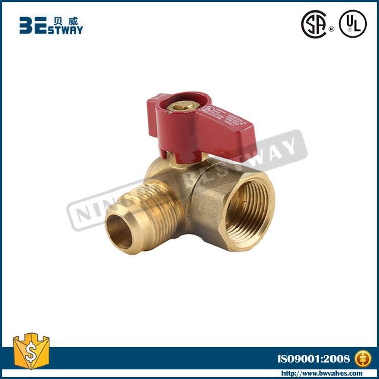 Brass 90 degree LPG gas ball valve