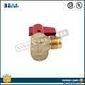 Brass 90 degree LPG gas ball valve 3