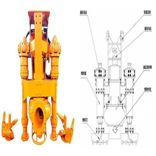 30-ton excavator with agitator hydraulic silt removal pump