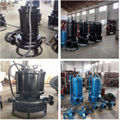 Abrasion-resistant submersible sand pump