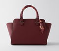 European and American temperament commuter wine red Tote Bag 1