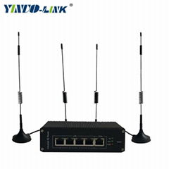 yinuolink high power industrial 4g wifi router support static and surge protecti