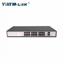 Yinuo-link OEM/ODM 24 port gigabit managed PoE switch 