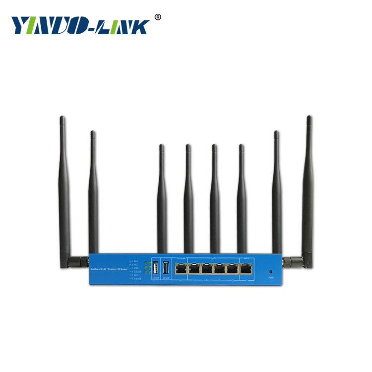 Yinuo-link high power 1200m wireless industrial dual band din rail lte router 2