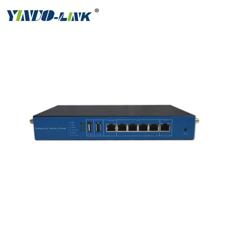 Yinuo-link high power 1200m wireless industrial dual band din rail lte router 4