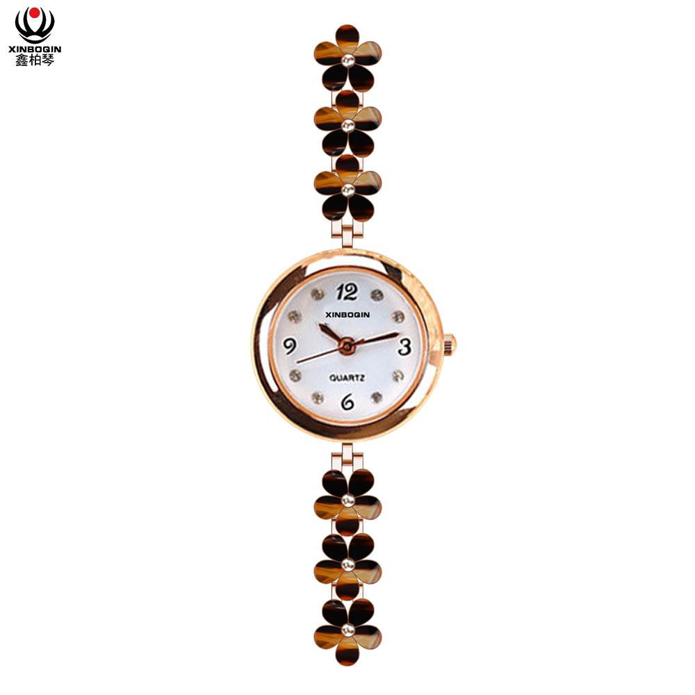 XINBOQIN China Supplier Wholesale Japan Movement PC21 Quartz Acetate Watch Lady  5