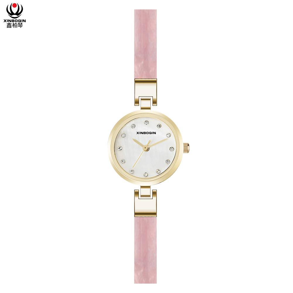 XINBOQIN Factory Brand  Woman Top Quality Waterproof Quartz Acetate Watch 3