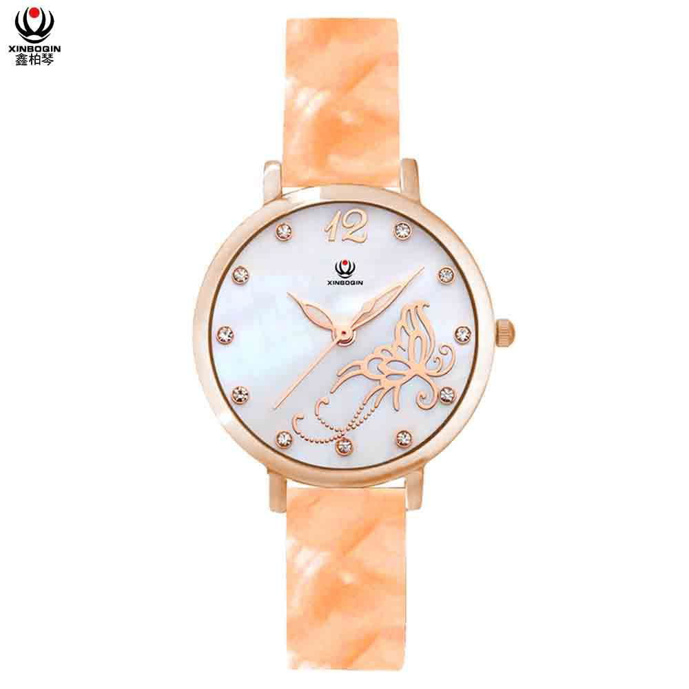 XINBOQIN Factory  Luxury Brands Selling Japan Movement Pc21 Quartz Acetate Watch