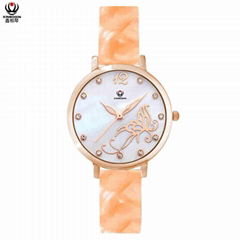 XINBOQIN Factory  Luxury Brands Selling Japan Movement Pc21 Quartz Acetate Watch