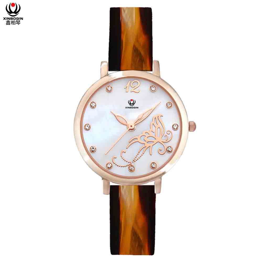 XINBOQIN Factory  Luxury Brands Selling Japan Movement Pc21 Quartz Acetate Watch 4