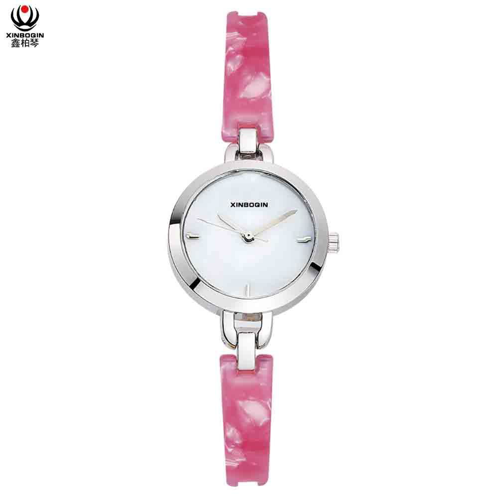 XINBOQIN dropshipping Custom Made Latest Design for Ladies Quartz Acetate Watch 2
