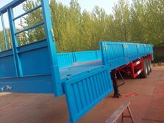 3Axle Extendable Flatbed Semitrailer exported to Ethiopia