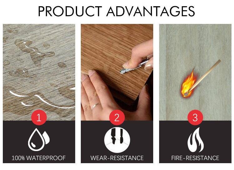 vinyl flooring wood effect texture self adhesive renewable material environment  5