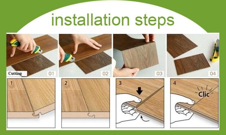  PVC floor tiles with modular flexibility unique design realism wooden effect du 4