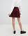 ASOS DESIGN tailored cord mini skirt in burgundy 2