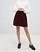 ASOS DESIGN tailored cord mini skirt in burgundy 3