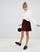 ASOS DESIGN tailored cord mini skirt in burgundy 4