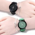 Multicolor leather band quartz watch, custom made cheap watch women 3