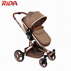 luxury high-view infant baby stroller