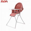 Portable baby high chair with canopy