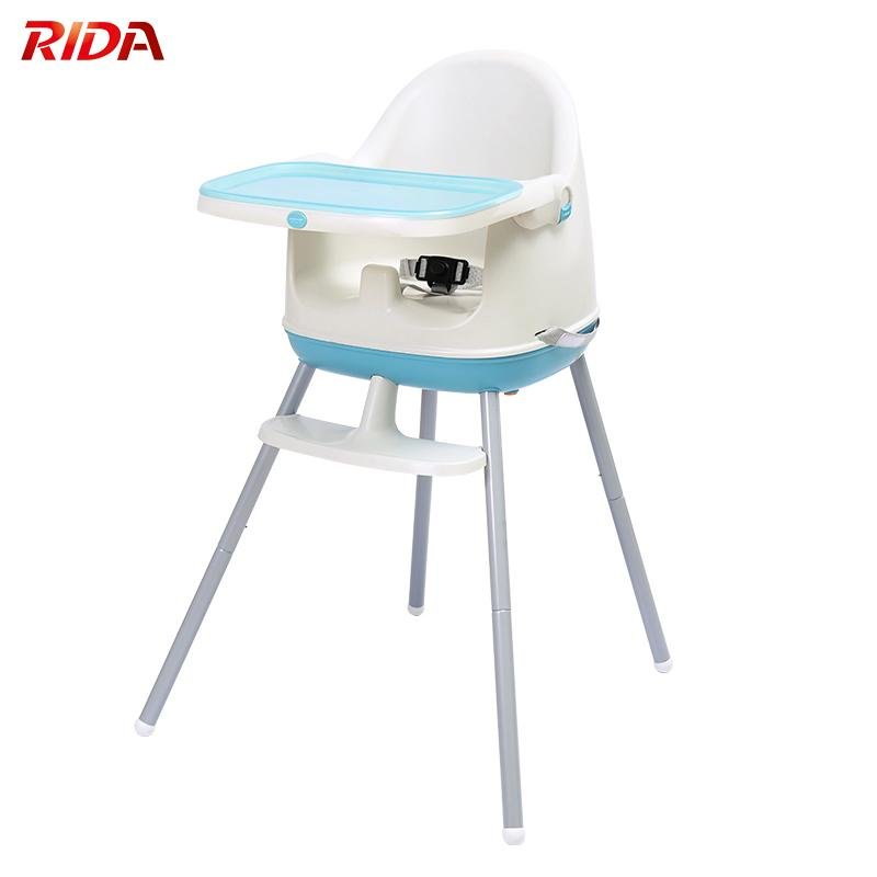 3 in 1 plastic booster seat adjustable portable baby high chair 