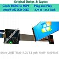Confu HDMI to MIPI DSI Board for LS055T1SX01 LCD 5.5 inch 1080*1920 1080P Panel 