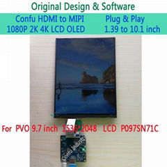 Confu HDMI to MIPI DSI Driver Board for PVO 9.7 inch 1536*2048 LCD Panel P097SN7