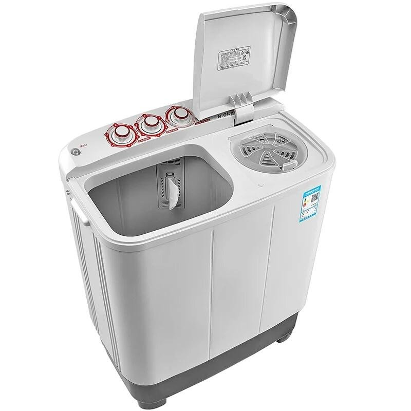 Double barrel semi-automatic washing machine 2