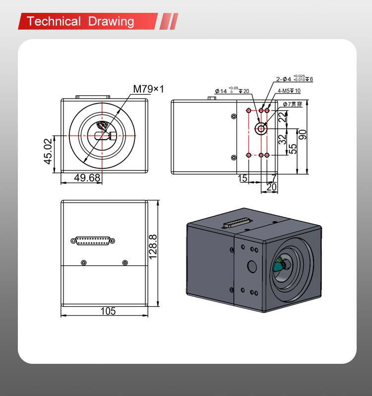 7mm UV Galvanometer Scanner Laser Galvo scan Head For Laser Engraving Machine