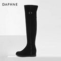 Daphne metal zippers with cashmere high boots 3