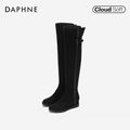 Daphne metal zippers with cashmere high boots 4