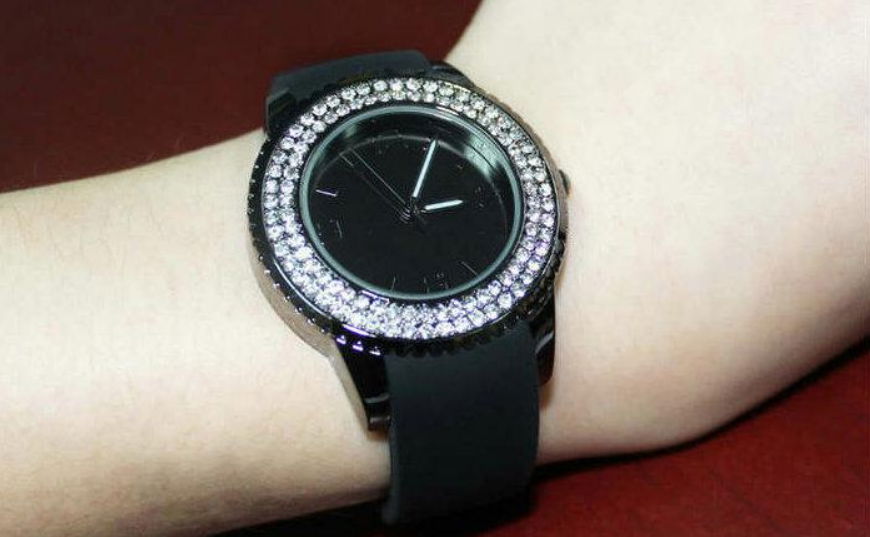 New silicone watch with diamond simple quartz silica watch ladies fashion ring s 3