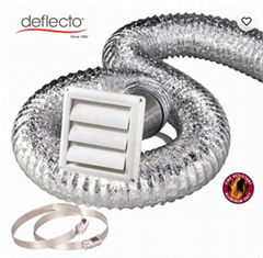 Flexible Hose Kit 4'' 8 Ft Aluminum Duct, Wall Pipe, HVAC Systems Parts