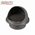 Stainless Steel Dome Metal Grey Vent Hood For Exterior Wall Exhaust Ventilation