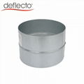 Galvanized Iron/Steel 4 inch Duct Connector Equal-dia Connector for Pipe Hose