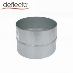 Galvanized Iron/Steel 4 inch Duct Connector Equal-dia Connector for Pipe Hose