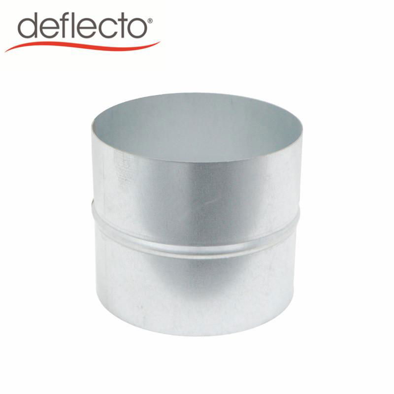 Galvanized Iron/Steel 4 inch Duct Connector Equal-dia Connector for Pipe Hose 5